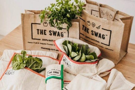 Reduce food waste with The Swag reusable vegetable storage bags