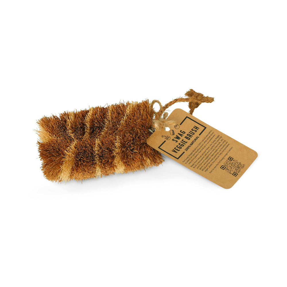 The Swag Veggie Brush with natural fibres for washing your fruits and veggies - The Swag AU