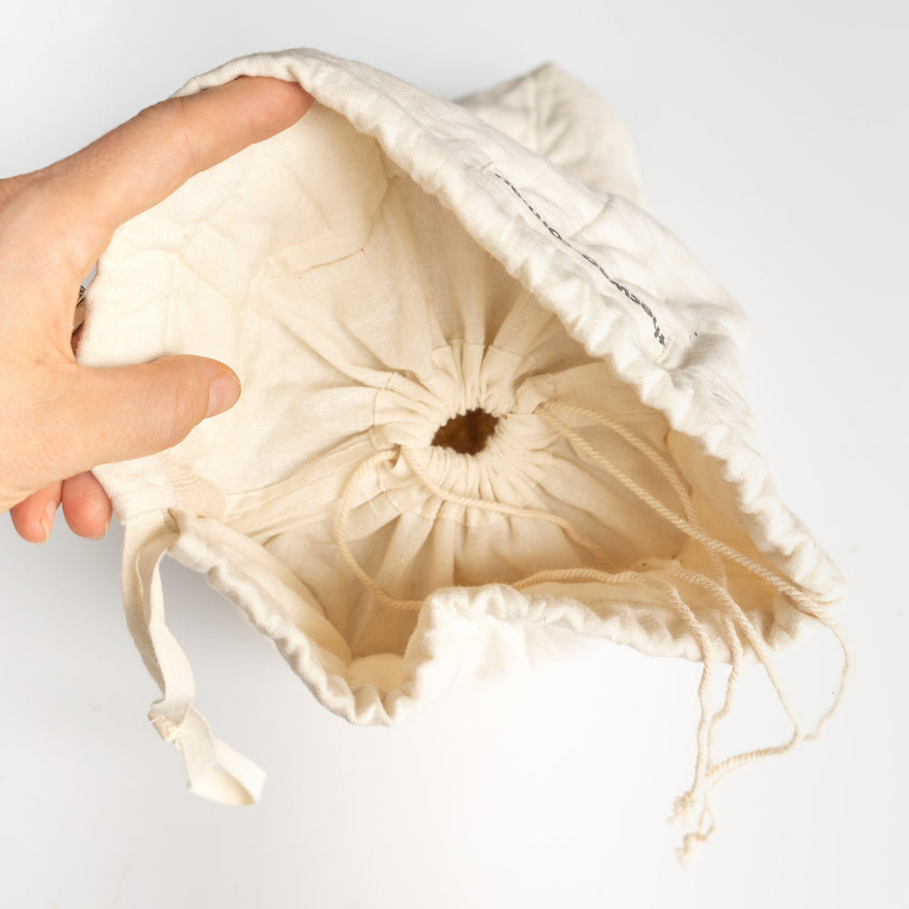 
                      
                        The Swag - 100% natural and reusable Bread bag double closing mechanism with pull ties to restrict airflow - The Swag AU
                      
                    