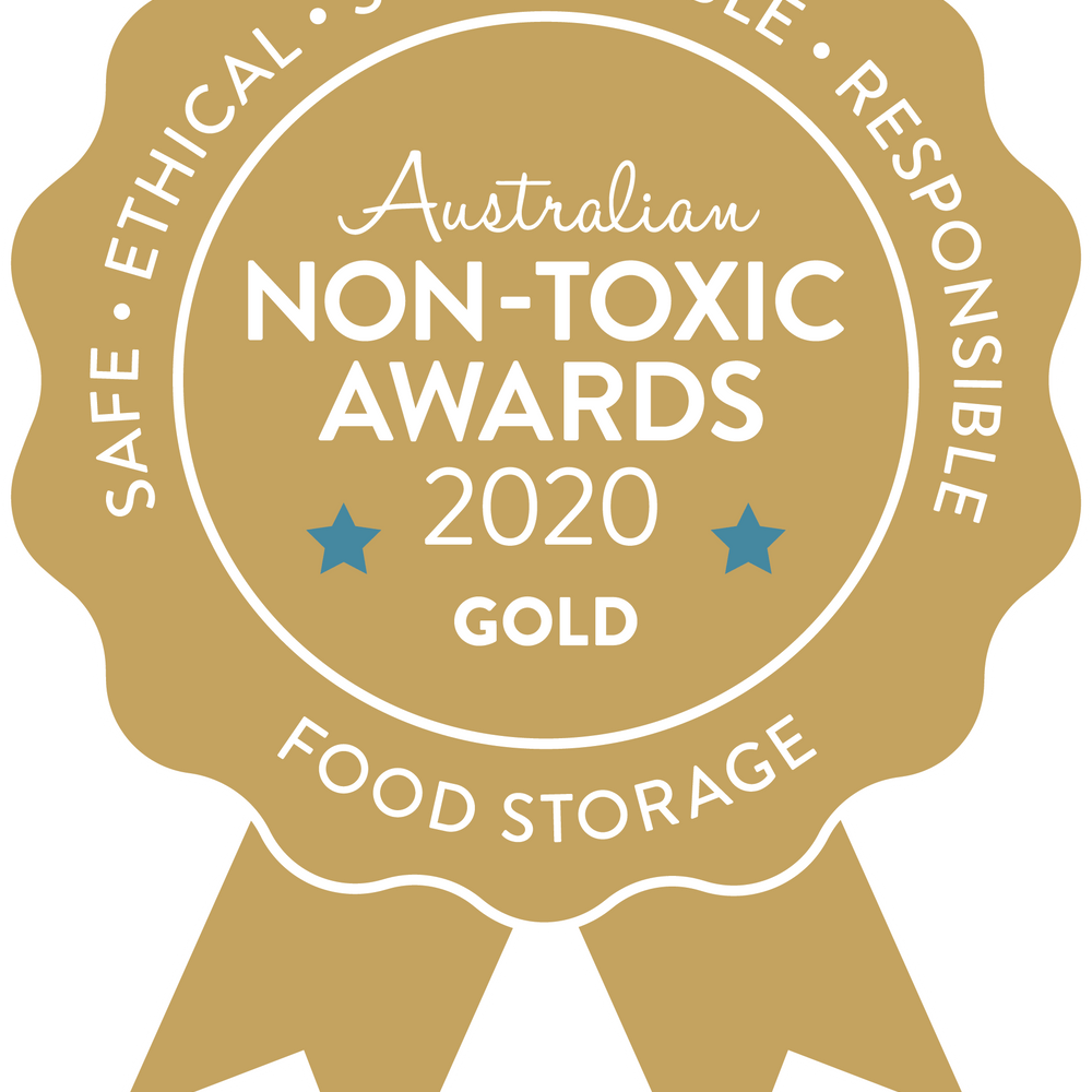 The Swag gold award logo from the Non-Toxic Awards for the Swag reusable produce bags for the fridge - The Swag AU