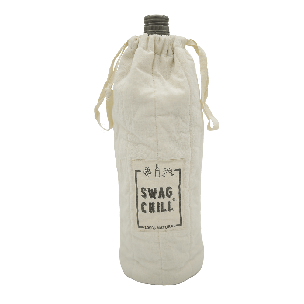 
                      
                        Put your vino into the bag, dampen the bag down well and pop into the freezer for a quick chill and use the chilled bag to carry your vino to your party - The Swag AU
                      
                    